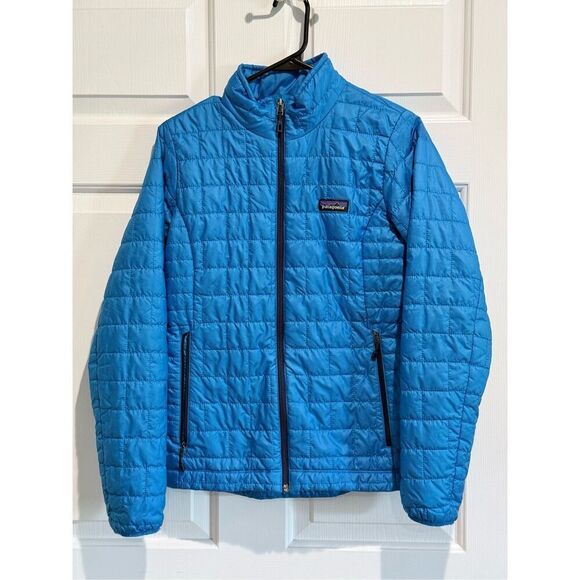 Patagonia Classic Nano Puff Quilted Bayou Blue Jacket Women's Small - Picture 5 of 15